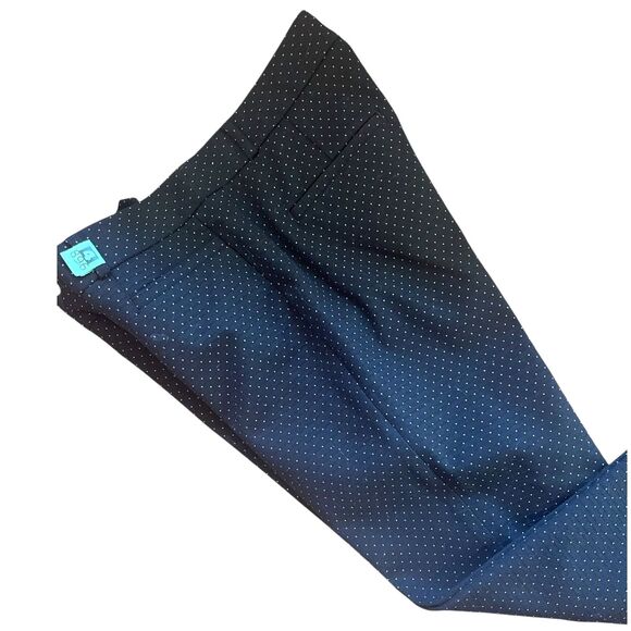 Banana Republic Womens Black Polka Dot Career Work Pants Trousers Sz 6 Ankle - Picture 2 of 8